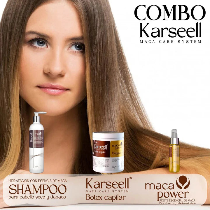 Aprovecha nuestro Combo Karseel Botox Shampoo Argan